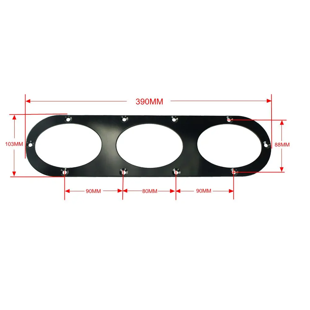 CNSPEED 2 шт. черный задний бампер диффузор для универсального автомобиля задний бампер воздуха диверсии диффузор PanelYC100863-BK