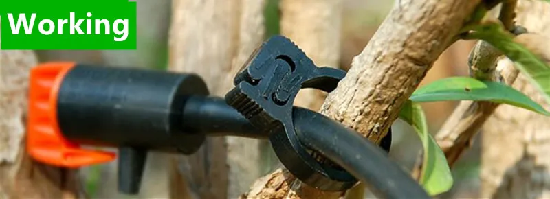 300 шт. зажимы с храповым механизмом 16 мм|drip tubing|irrigation tubingdrip irrigation tubing |