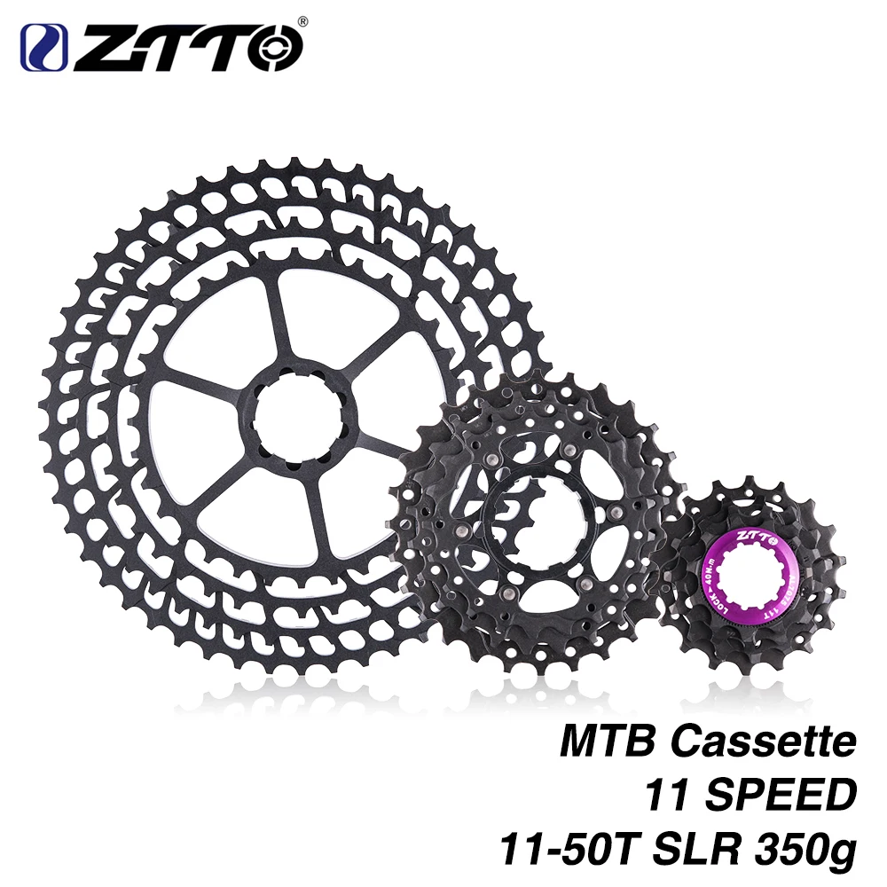 MTB 11 Speed Cassette 11-50T Wide Ratio Ultra Light 350g CNC Freewheel Mountain Bike Bicycle Parts | Спорт и развлечения