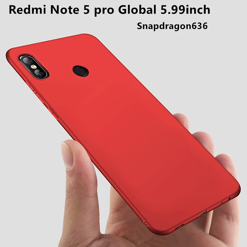 

Xiaomi Redmi Note 5 Pro Case 64GB Silicone color Matte soft shell Cover For Note5 Prime Global Edition 5.99inch Snapdragon636