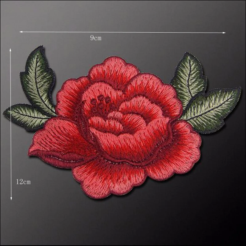 New Embroidered Flower Applique Iron On Sew On Patch Clothing Embellishment DIY
