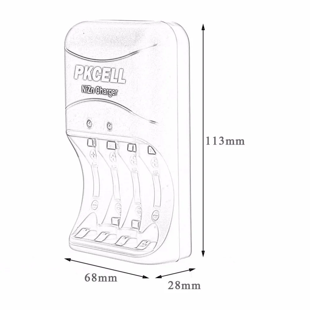 4 слота 1,6 в Ni-батареи zn зарядное устройство Быстрая зарядка интеллектуальное зарядное устройство s для никель цинк AA AAA батарея ЕС