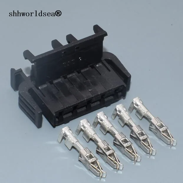 

shhworldsea 5 pin 2.8mm Auto Wire Connector plug Electrical Socket With Terminals For VW 893 971 635 893971635