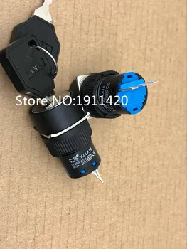 

Free shipping 5pcs/lot 16mm power supply key switch YJ-LA16-11Y/21/Y 5A250V 2 DIP-3 Best quality