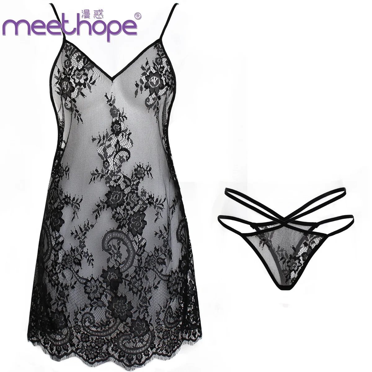 

2019 Sexy Lingerie Lace Women Solid Babydoll Erotic Costumes Pajamas Underwear Lingerie Sexy Hot Women Erotic Porno Nightdress