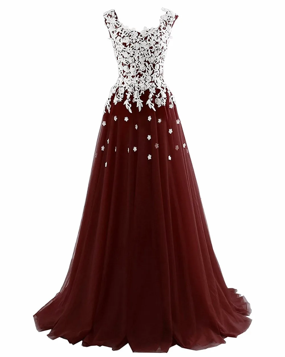 Elegant-Long-Purple-Red-Prom-Dresses-2018-Square-Neck-Tulle-Black-Blue-Evening-Dress-Lace-Up (3)