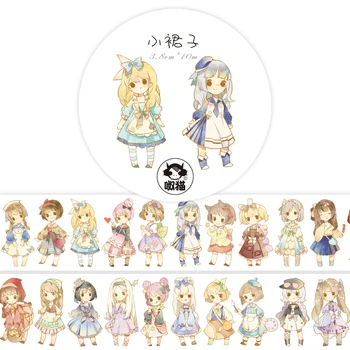 

Washi Tape Little Skirt Handbook Lovely Character Super Girls