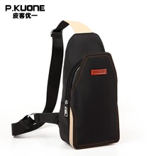 Английская стильная камуфляжная Большая объемная нейлоновая Мужская нагрудная сумка-мессенджер с карманом для мобильного телефона, сумка через плечо, P750583, Черная