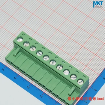 

10Pcs 10P 5.08mm Pitch Right Angle Female PCB Electrical Screw Wire Terminal Block Connector Sample