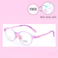 Брендовые детские очки в оправе TR90 гибкие силиконовые безопасные очки близорукость по рецепту оптические оправы детские очки Y2099-30