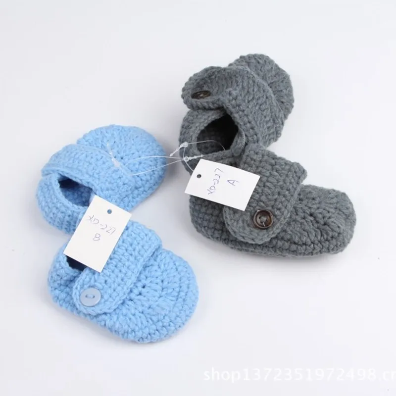 2019 весна новый ребенок новорожденный плетеные туфли ручной работы Вязание крючком переплетение первые ходунки горячая Распродажа