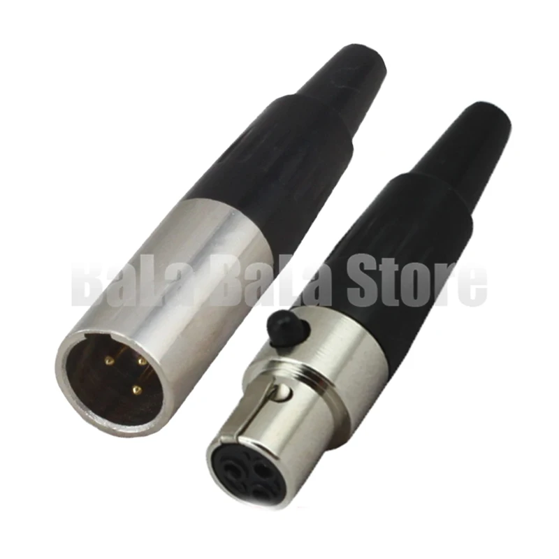 1 пара мини адаптер XLR 3 Pin штекер и микрофонный разъем микрофон аудио кабель