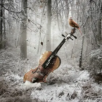 

5D DIY Diamond embroidery violin full square Diamond Painting Cross Stitch kits Needlework mosaic hobby family Handmade sparrow