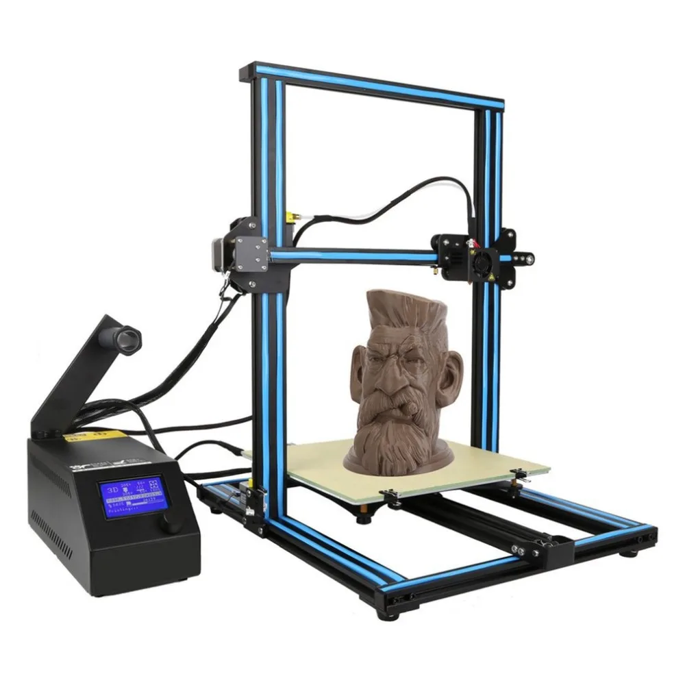 

High Precision CR 10 3D Printer LCD Screen Display Pre-Assembled Aluminum 300x300x400mm Large Printing Size Printing Machine