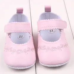 Новый Малыш Девушка принцесса Обувь для младенцев из искусственной кожи Обувь новорожденных Comfy открытый Обувь для младенцев 0-12 м