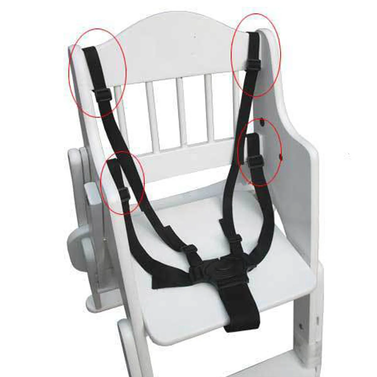 Универсальный 5 точечные ремни безопасности стульчик для кормления безопасности младенца стул Ремни для детский стульчик коляска Детские коляски Аксессуары для ремней