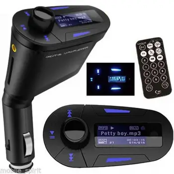 

Car accessories Wireless kit FM Transmitter Radio receiver LCD Car kit music MP3 Player+USB SD MMC Remote Control+Music+Charger