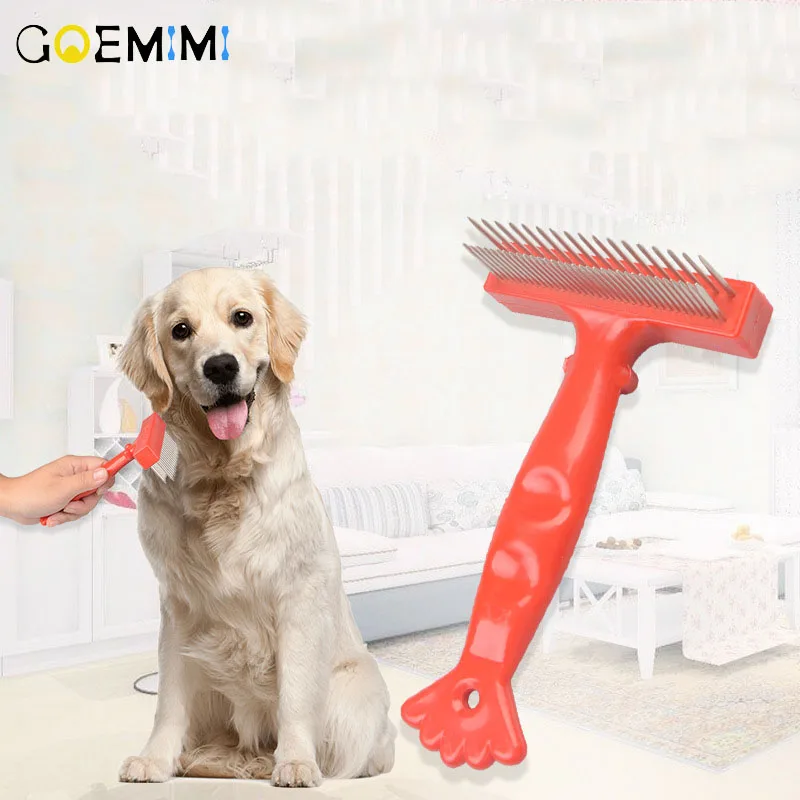 

Hair Removal Comb for Dogs Cat Detangler Fur Trimming Dematting Deshedding Brush Grooming Tool For matted Long Hair Curly Pet