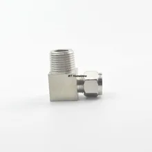 90 градусов компрессионный адаптер 1/" MPT Male x 3/8" компрессионные фиттинги для труб домашнее оборудование фитинг трубы