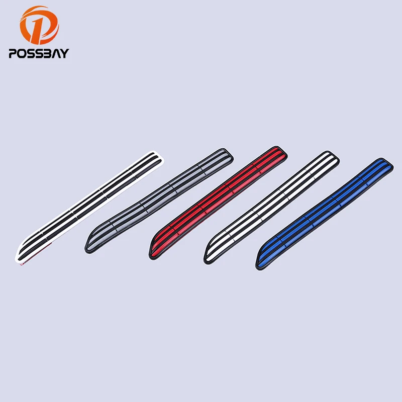

POSSBAY 4 Pcs Car Bumper Corner Protector Door Guard Protective Cover Strip Rubbing Trim Support Universal Car Decorative