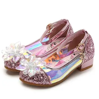 

Children Princess Shoes New 2019 Spring Girls Sequins Girls Wedding Party Kids Dress Shoes for Girls School Sandals EU 26~36