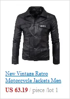 Новая Винтажная Ретро мотоциклетная куртка мужская куртка из искусственной кожи Байкерская панк Классическая ветрозащитная алфавитная