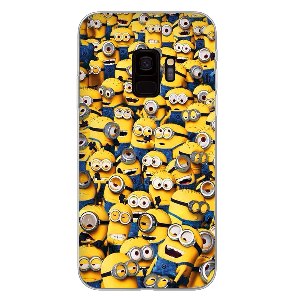 Cute Minions cartoon Phone Case for Samsung Galaxy S10 S10E S8 Plus S6 S7 Edge S9 S10e Plus Cover - Цвет: 3