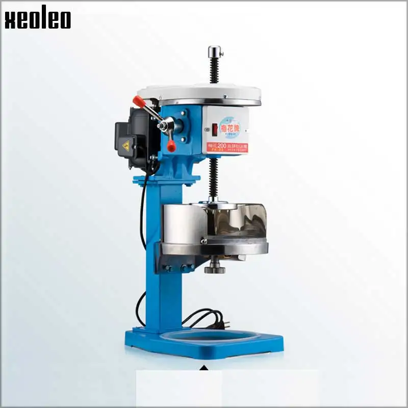 Xeoleo Commercial Ice shaver 1/4HP Ice crusher Ice planer Automatic Continuous Slushies machine Electric Snow cone Machine 220V