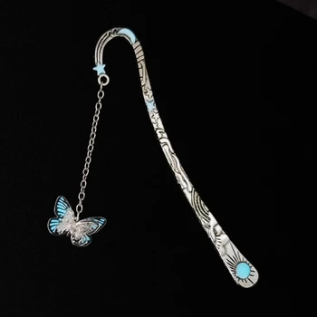

Creative Metal Luminous Bookmarks Creative Glow In The Dark Butterfly Dragonfly Bookmark For Student Stationery Gift