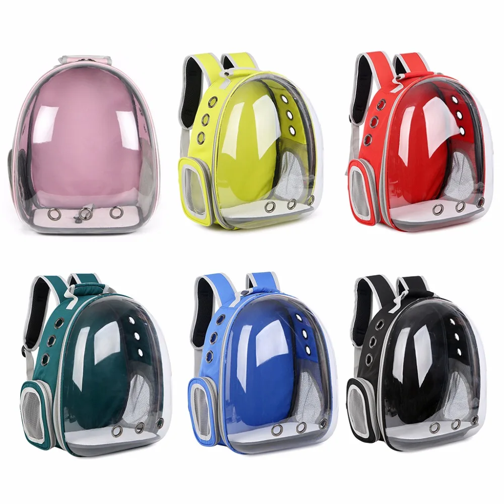 

Breathable Transparent Capsule Pet Cat Puppy Travel Space Backpack Carrier Bag