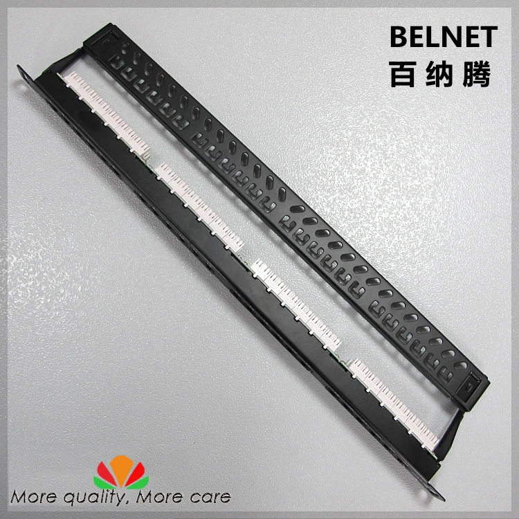 

Gold-plated CAT5e UTP network patch panel Engineering Grade Distribution frame 24 Port 0.5U thin rack cabinet cable management