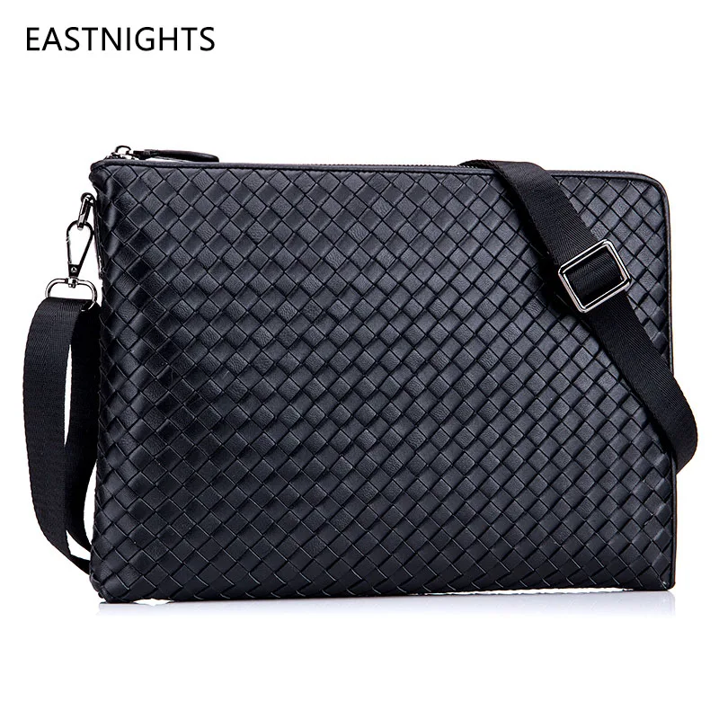 

Men shoulder bag leather messenger crossbody bag man sheepskin big business purse genuine leather strap handbag