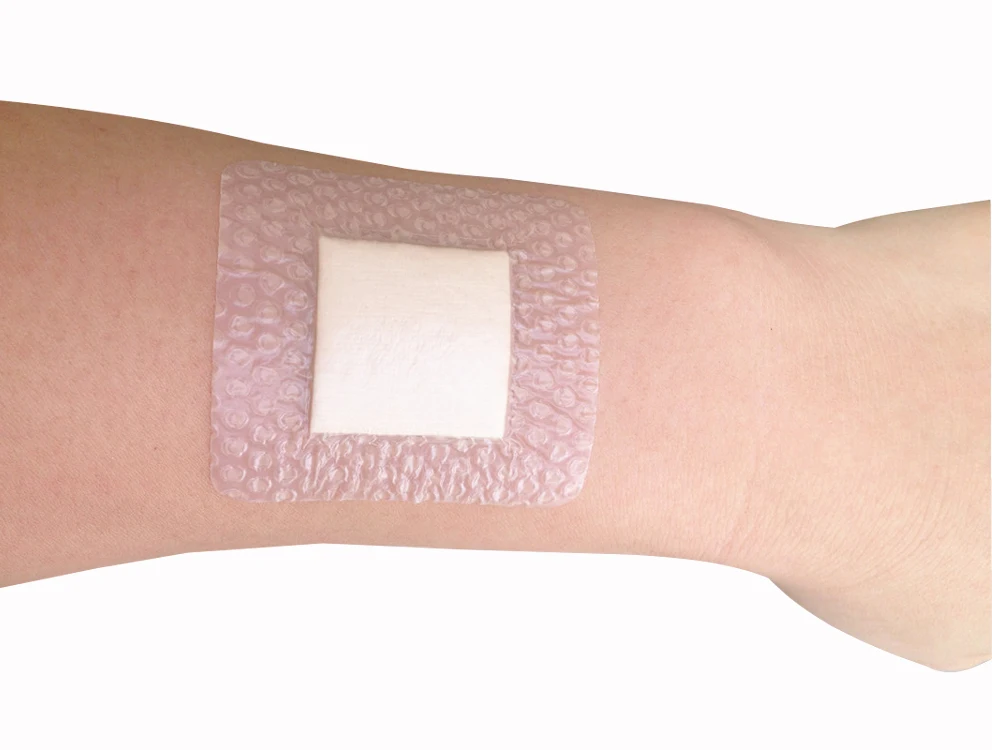 100pc 10cm*10cm(6.5cm*6.5cm) silicone foam dressing wound dressing