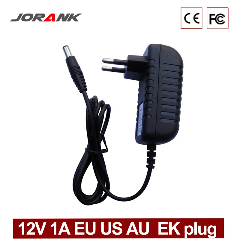 Адаптер питания JOY DC 12 в 1 а с европейской вилкой зарядное устройство 100 240 В