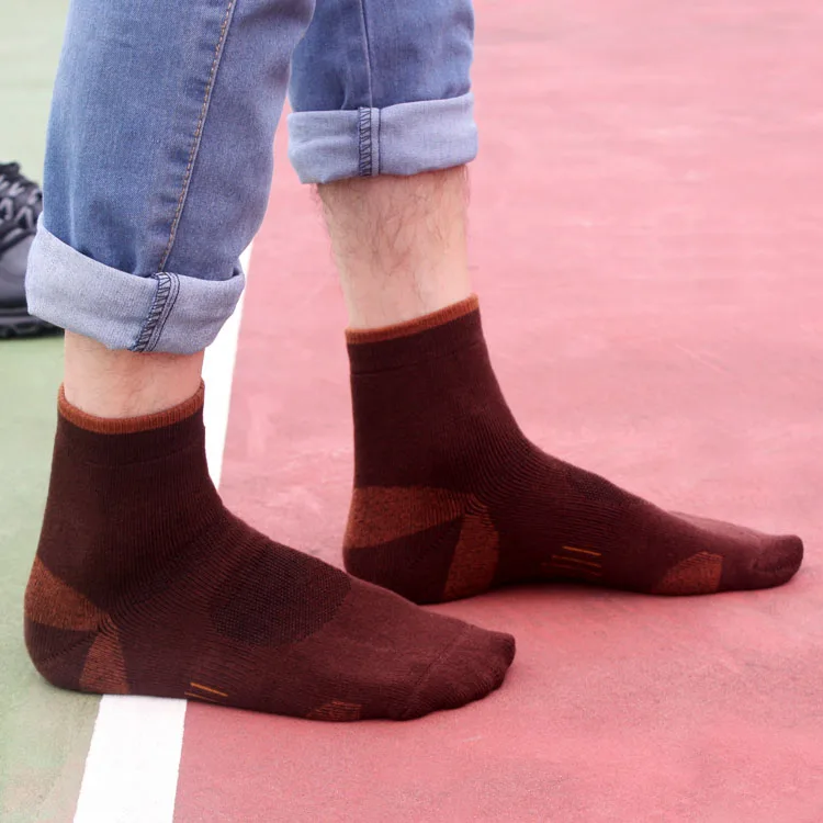 3 пары качественные хлопковые носки Мужские Термо носки с подогревом sokken Защита ног износостойкие носки флис soc короткие флисовые Носки для взрослых