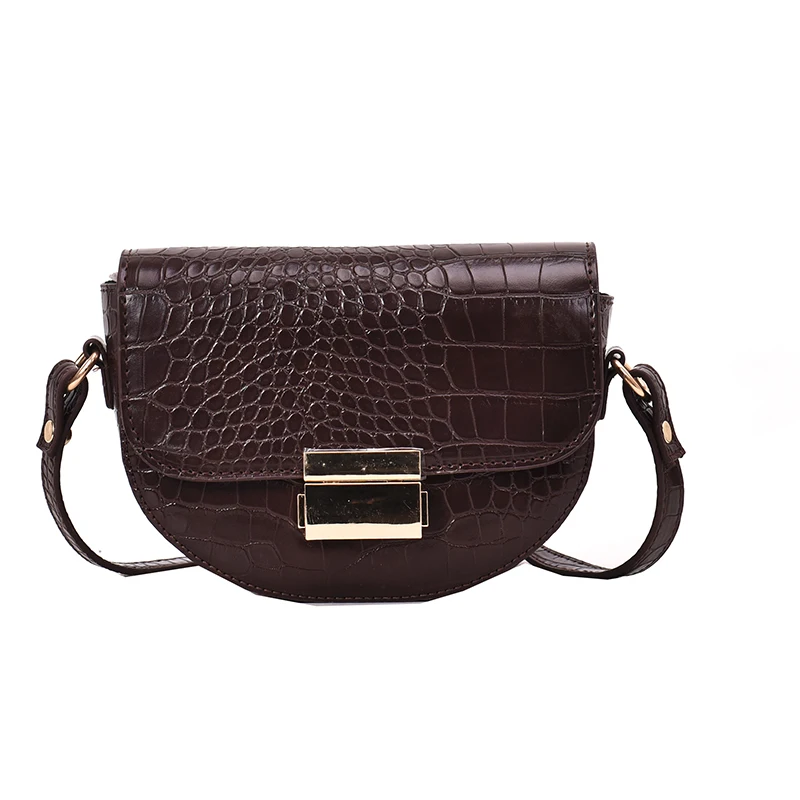 Crocodile Pattern Vintage Leather Crossbody Bags For Women 2019 New Small Purses and Handbags Ladies Shoulder Messenger Bag Crocodile Pattern Vintage Leather Crossbody Bags For Women 2019 New Small Purses and Handbags Ladies Shoulder Messenger Bag