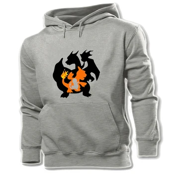 

Cool Ornate Horse Head Dragonite Charmander Charmeleon Charizard Pokemon Men Graphic Hoodie Sweatshirt Strings Hooded Pullover