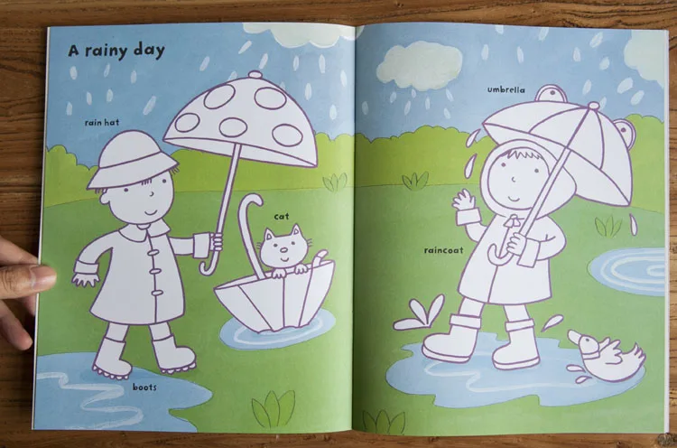Desenho e Colorir Livros com Adesivos Livro para Colorir para Jardim de Infância Pces Crianças Tamanho Desenhos Animados - Animais Fazenda Carro Primeiro 5 a4 17 Brinquedos e hobbies