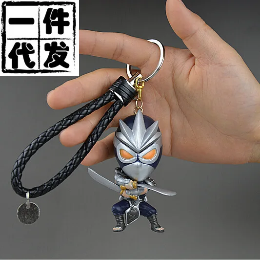 

IVYYE 1PCS LOL Shen Eye of Twilight Anime Action Figure Key Chain PVC Figures Keyring Toys Keychain Keyholder Unisex Gifts NEW