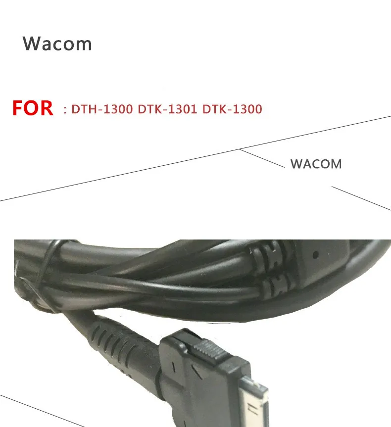 

Wacom Original Cintiq 13HD DTK-1300 DTK-1301 DTH-1300 3-in-1 Data Cable