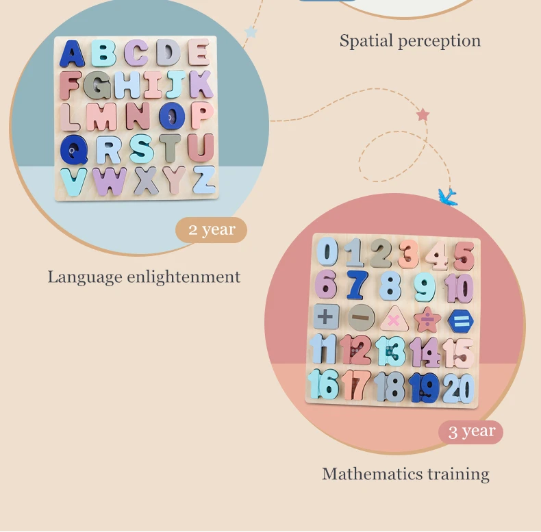 30*30 см Детские деревянные игрушки-паззлы Алфавит цифровая доска деревянные пазлы Детские Обучающие Игрушки для раннего развития для детей