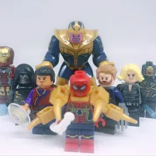 120 шт. строительные блоки одна Распродажа s Thanos Железный человек леди гибель изгой черная Widow Wong фигурка Детский подарок игрушки