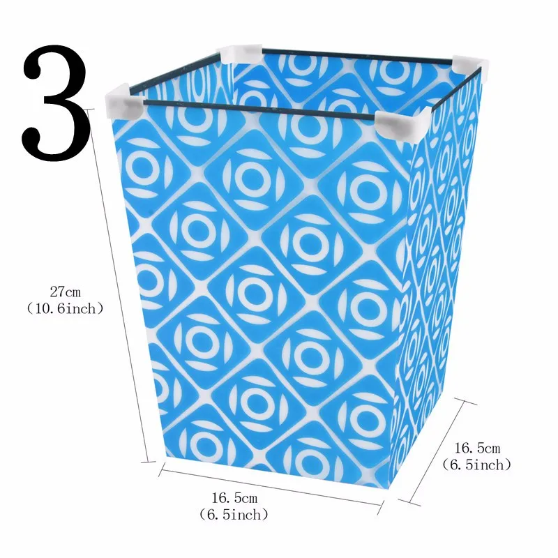 Удобный PP мусорные баки хранения ведро шаблон рабочего хранения ведро Творчески мини-мусорный бак с крышкой