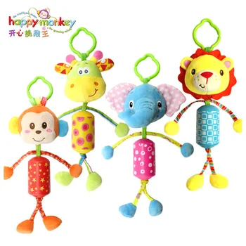 

Baby Rattles Baby Toys Animal Hand Bells Plush Baby Boys Girls Toy Newborn Gift Baby Rattle Toys Stroller Accessories Hang Toys