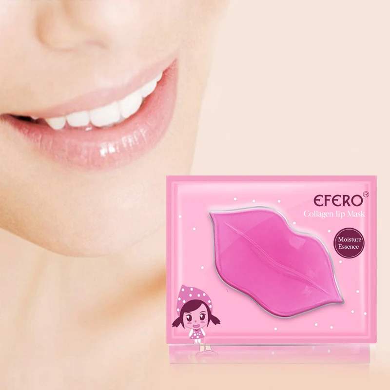 EFERO Collagen Lip Mask Pads Patch for Lip Patches Moisturizing Exfoliating Lips Plumper Pump Essentials Lips Care TSLM1