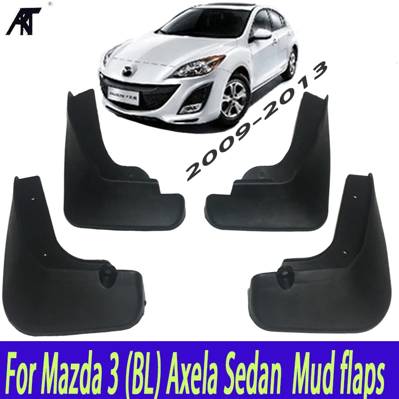 Автомобильные Брызговики для Mazda 3(BL)/Axela седан 2009-2013 Брызговики Брызговик Крыло брызговиков 2010 2011 2012 4 шт. литой