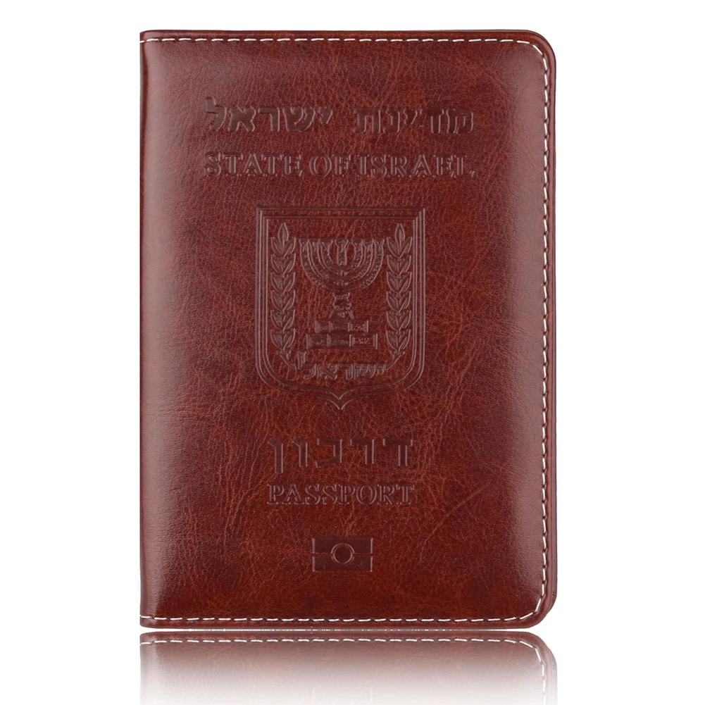 Чехол для паспорта унисекс из искусственной кожи для мужчин и женщин, чехол для паспорта - Цвет: Коричневый