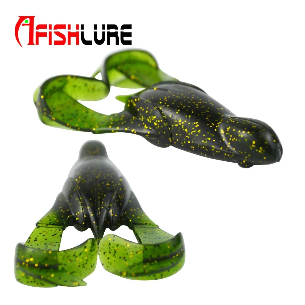 2 шт./лот Afishlure приманка-лягушка для рыбалки приманки комплект 90 мм 15,5g резиновые мягкие приманки для рыбалки со спинингом, рыболовные снасти, лягушка искусственная приманка Isca