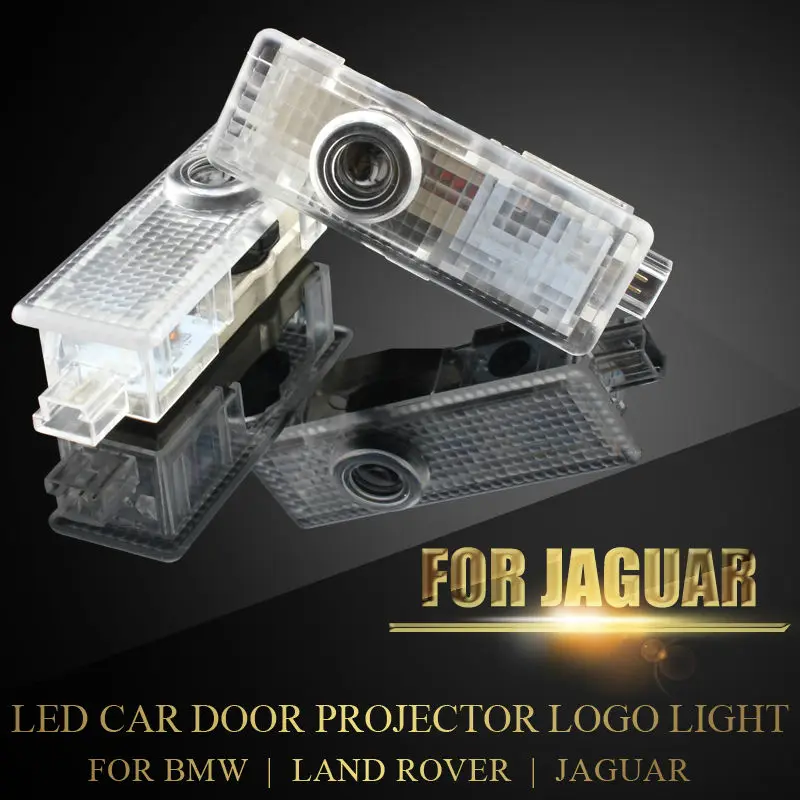 

LED Door Courtesy Light with Car Logo For Jaguar F-Type BMW MINI Land Rover Wireless Projector Laser Ghost Shadow Lamp Plug&Play