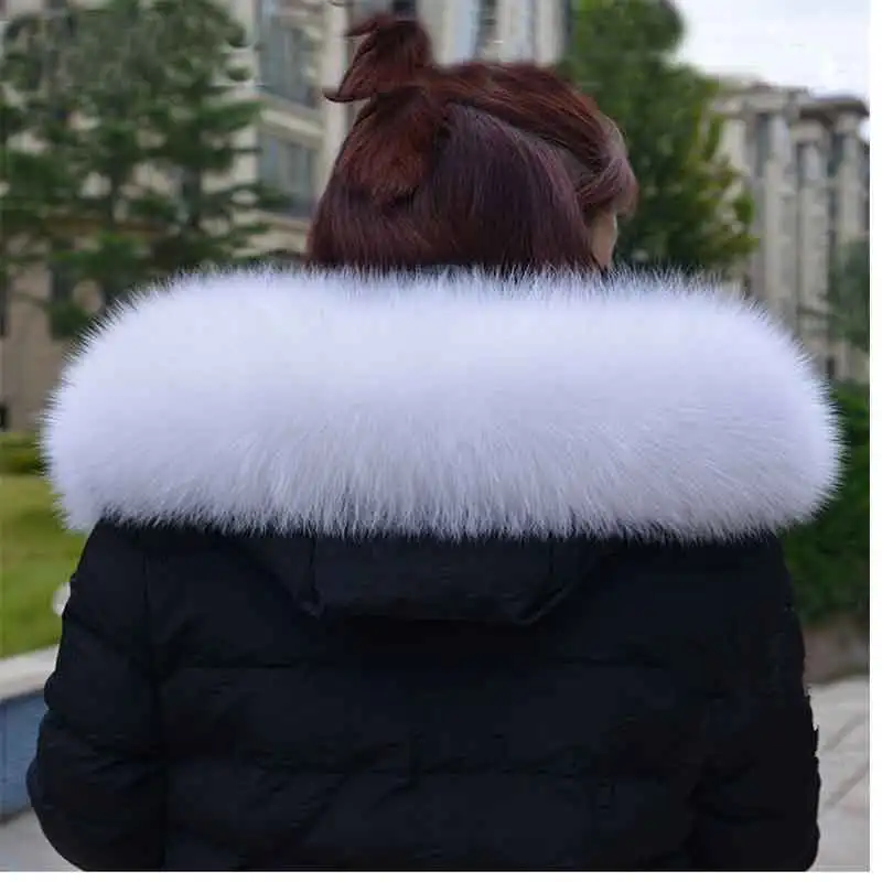 

2018, hot 100%, real fur fox fur collar, fashion warm fox, white fur collar, natural fox fur collar.